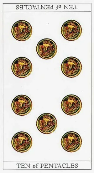 10 of Pentacles - The Moon Princess Himoko Tarot - Tarot Deck by Ayumi Kasai