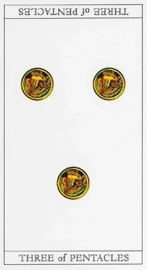 3 of Pentacles - The Moon Princess Himoko Tarot - Tarot Deck by Ayumi Kasai