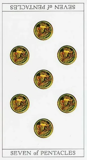 7 of Pentacles - The Moon Princess Himoko Tarot - Tarot Deck by Ayumi Kasai