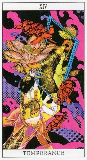Temperance - The Moon Princess Himoko Tarot - Tarot Deck by Ayumi Kasai