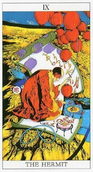 The Moon Princess Himoko Tarot Review 3 The Hermit card from The Moon Princess Himoko Tarot