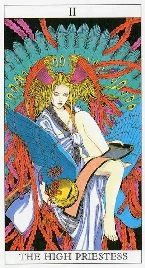 The High Priestess - The Moon Princess Himoko Tarot The High Priestess card from The Moon Princess Himoko Tarot