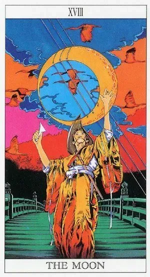 The Moon Princess Himoko Tarot Review 1 The Moon card from The Moon Princess Himoko Tarot