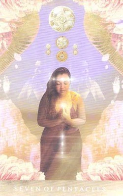 Seven of Pentacles - The Moonchild Tarot - Danielle Noel
