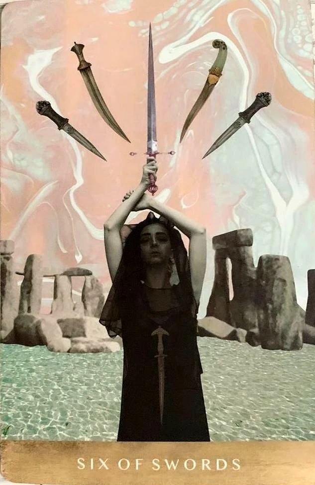 Six of Swords - The Moonchild Tarot - Danielle Noel