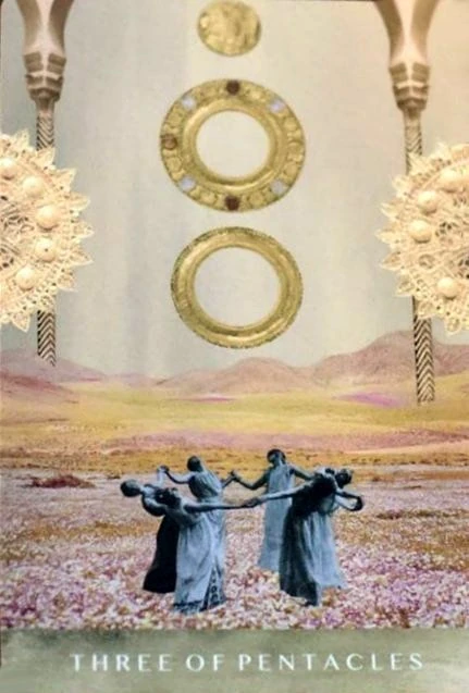 Three of Pentacles - The Moonchild Tarot - Danielle Noel
