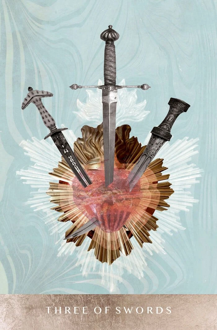 Three of Swords - The Moonchild Tarot - Danielle Noel