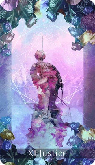 Justice - Moondust Tarot - Annalise Dragonetti