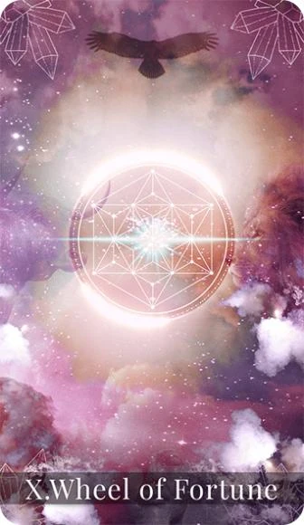Wheel of Fortune - Moondust Tarot - Annalise Dragonetti
