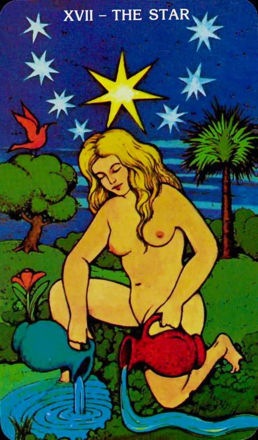 The Star card from the Morgan-Greer Tarot deck