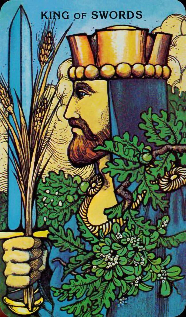 King of Swords card from the Morgan-Greer Tarot deck