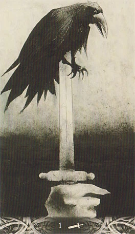 Ace of Swords - Murder of Crows Tarot - Corrado Roi