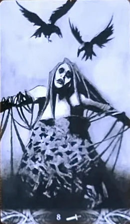 Eight of Swords - Murder of Crows Tarot - Corrado Roi