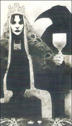 Queen of Cups - Murder of Crows Tarot - Corrado Roi