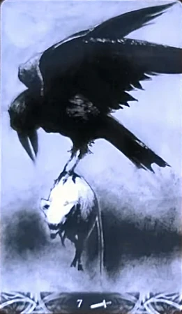 Seven of Swords - Murder of Crows Tarot - Corrado Roi
