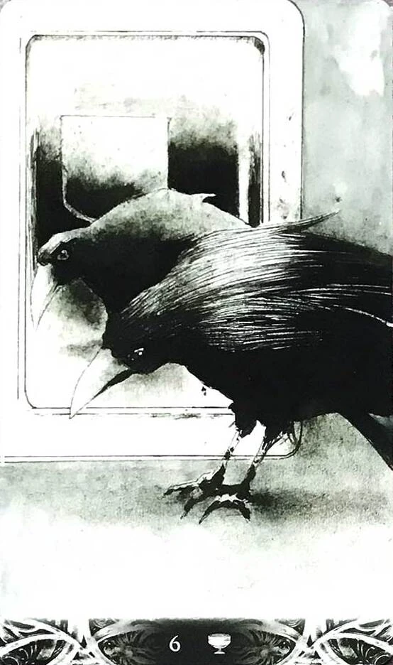 Six of Cups - Murder of Crows Tarot - Corrado Roi