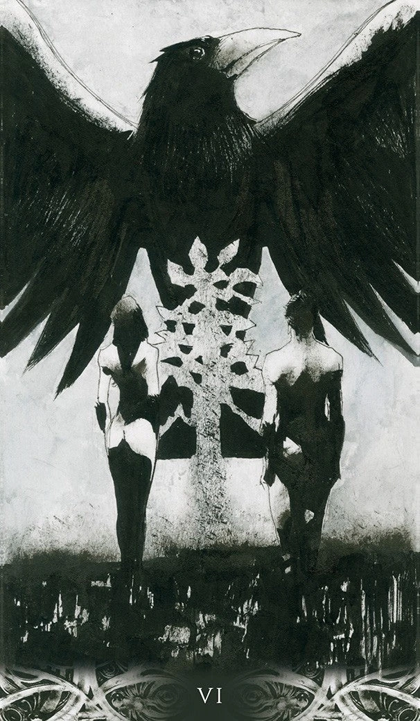 The Lovers card from Murder of Crows Tarot