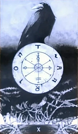 Wheel of Fortune - Murder of Crows Tarot - Corrado Roi