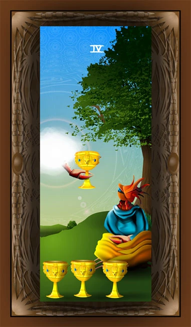 Four of Cups - Mutation Tarot - Mario Rosa