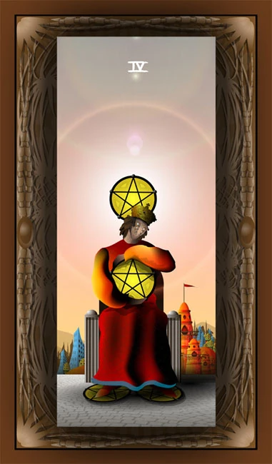 Four of Pentacles - Mutation Tarot - Mario Rosa