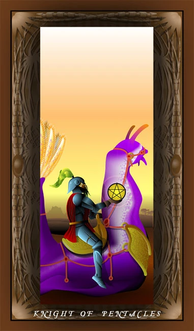 Knight of Pentacles - Mutation Tarot - Mario Rosa