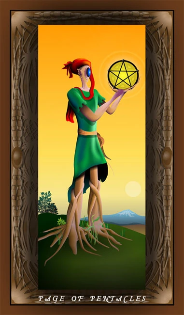 Page of Pentacles - Mutation Tarot - Mario Rosa