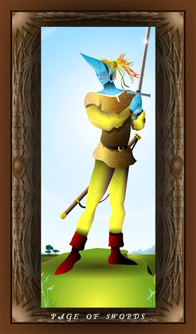 Page of Swords - Mutation Tarot - Mario Rosa