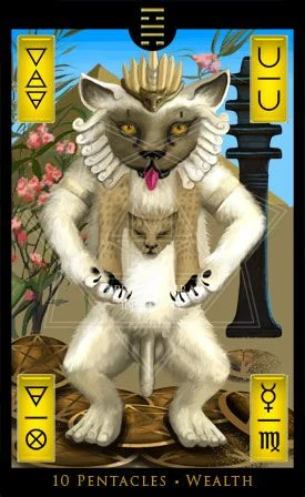 Ten of Pentacles — Wealth - Mutational Alchemy Tarot - m1thr0s and Izi Ningishzidda