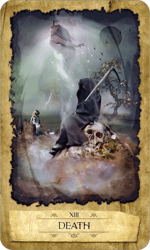 Death - Mystic Dreamer Tarot - Tarot Deck by Heidi Darras, companion text by Barbara Moore