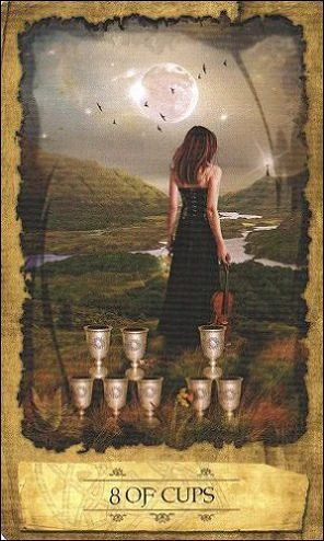 Eight of Cups - Mystic Dreamer Tarot - Heidi Darras