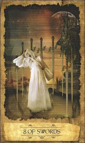 Eight of Swords - Mystic Dreamer Tarot - Heidi Darras