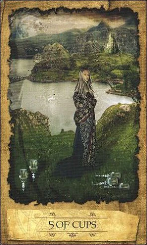 Five of Cups - Mystic Dreamer Tarot - Heidi Darras