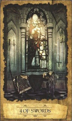Four of Swords - Mystic Dreamer Tarot - Heidi Darras