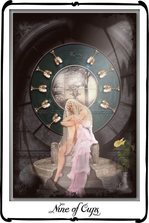 Nine of Cups - Mystic Dreamer Tarot - Heidi Darras