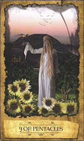 Nine of Pentacles - Mystic Dreamer Tarot - Heidi Darras