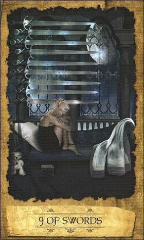 Nine of Swords - Mystic Dreamer Tarot - Heidi Darras