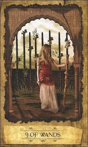 Nine of Wands - Mystic Dreamer Tarot - Heidi Darras