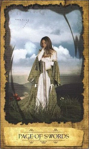 Page of Swords - Mystic Dreamer Tarot - Heidi Darras