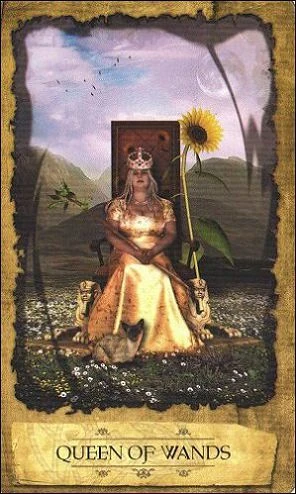 Queen of Wands - Mystic Dreamer Tarot - Heidi Darras