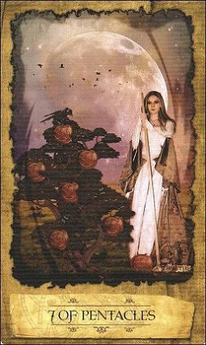Seven of Pentacles - Mystic Dreamer Tarot - Heidi Darras