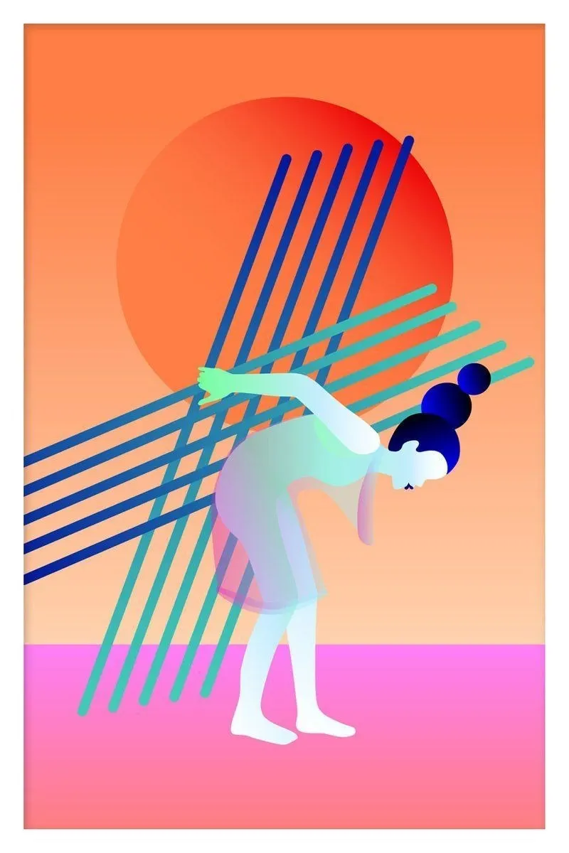 10 of Wands card from the Mystic Mondays Tarot deck