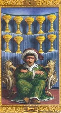 9 of Cups - Mystical Tarot - Tarot Deck by Luigi Costa