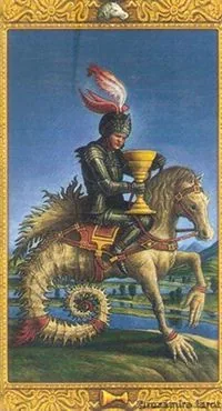 Knight of Cups - Mystical Tarot - Tarot Deck by Luigi Costa