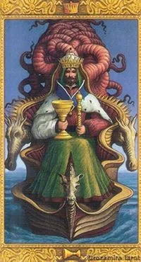 King of Cups card from the Mystical Tarot deck