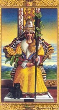 Queen of Wands - Mystical Tarot - Tarot Deck by Luigi Costa