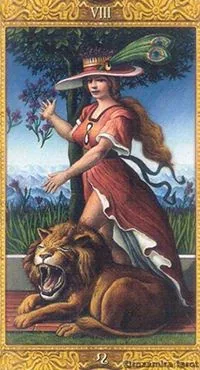 Strength - Mystical Tarot - Tarot Deck by Luigi Costa