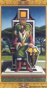 Mystical Tarot Review 6 The Emperor card from the Mystical Tarot deck