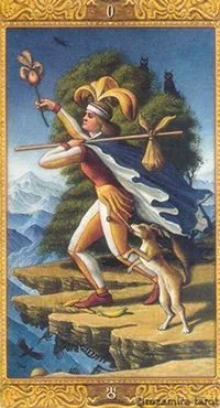 Mystical Tarot Review 1 The Fool card from the Mystical Tarot deck