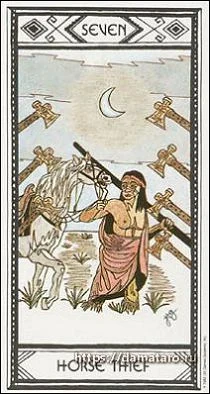 Horse Thief card from the Native American Tarot deck
