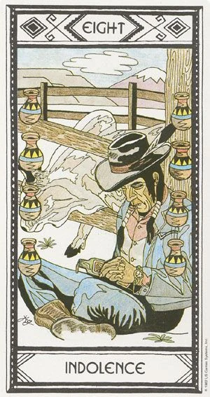 Indolence card from the Native American Tarot deck